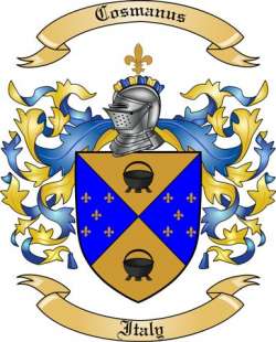 Cosmanus Family Crest from Italy