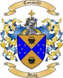 Cosmelli Family Crest from Italy