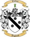 Cotton Family Crest from England
