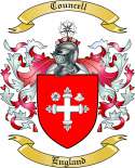 Councell Family Crest from England