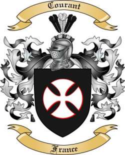 Courant Family Crest from France