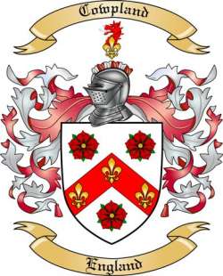 Cowpland Family Crest from England