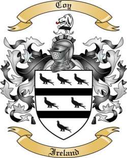 Coy Family Crest from Ireland