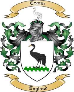 Crann Family Crest from England