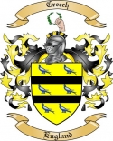 Creech Family Crest from England