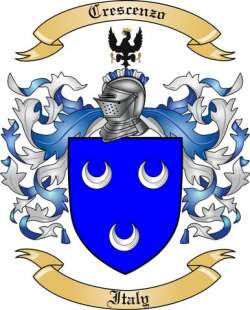 Crescenzo Family Crest from Italy