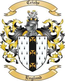 Criche Family Crest from England
