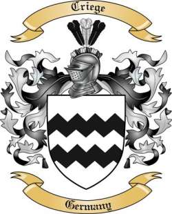 Criege Family Crest from Germany2