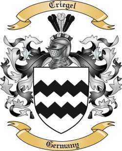 Criegel Family Crest from Germany2