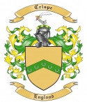 Crispe Family Crest from England