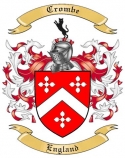 Crombe Family Crest from England