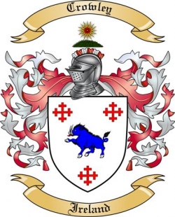 Crowley Family Crest from Ireland