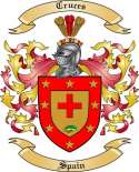 Cruces Family Crest from Spain