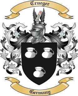 Crueger Family Crest from Germany