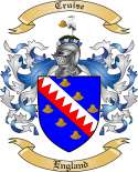 Cruise Family Crest from England
