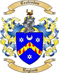 Crutenden Family Crest from England