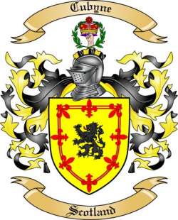 Cubyne Family Crest from Scotland