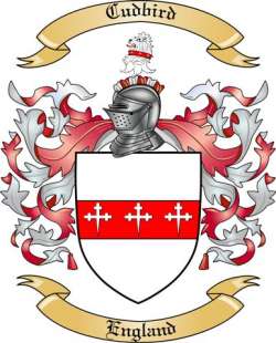 Cudbird Family Crest from England