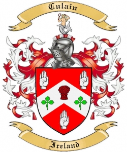 Culain Family Crest from Ireland