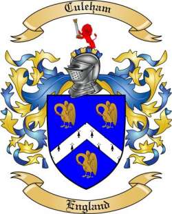 Culeham Family Crest from England
