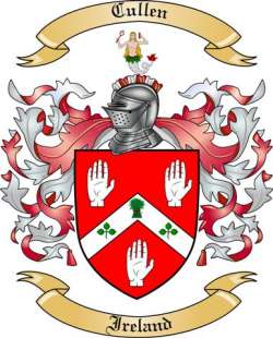 Cullen Family Crest from Ireland