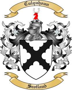 Culquhoun Family Crest from Scotland
