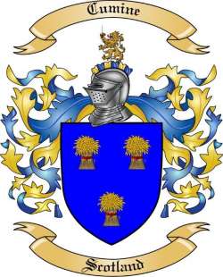 Cumine Family Crest from Scotland