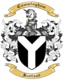 Cummingham Family Crest from Scotland