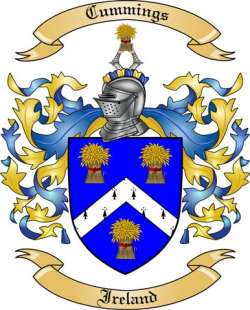 Cummings Family Crest from Ireland