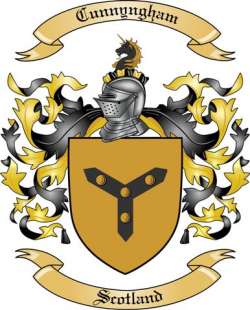Cunnyngham Family Crest from Scotland