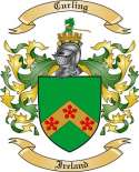 Curling Family Crest from Ireland