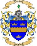 Curtess Family Crest from England