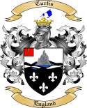 Curtis Family Crest from England