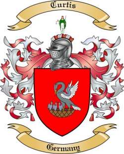 Curtis Family Crest from Germany