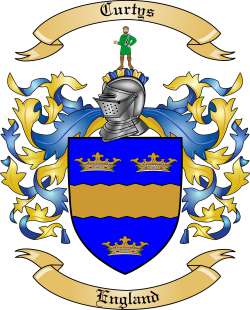 Curtys Family Crest from England