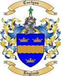 Curtyss Family Crest from England
