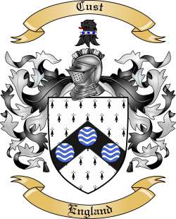 Cust Family Crest from England