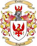 Custer Family Crest from England