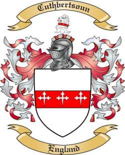 Cuthbertsoun Family Crest from England