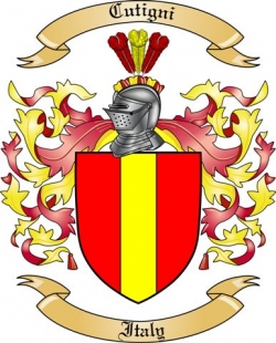 Cutigni Family Crest from Italy