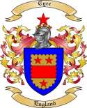 Cyre Family Crest from England