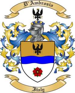 D'Ambrosio Family Crest from Italy