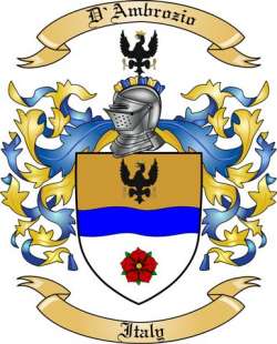 D'Ambrozio Family Crest from Italy