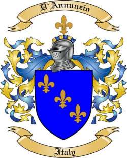 D'Annunzio Family Crest from Italy