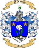 D'Antone Family Crest from Italy