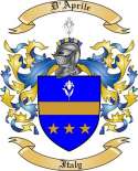 D'Aprile Family Crest from Italy