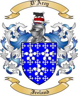 D'Arcy Family Crest from Ireland