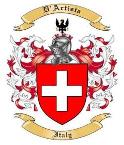 D'Artista Family Crest from Italy