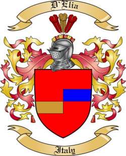 D'Elia Family Crest from Italy