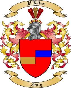 D'Elias Family Crest from Italy